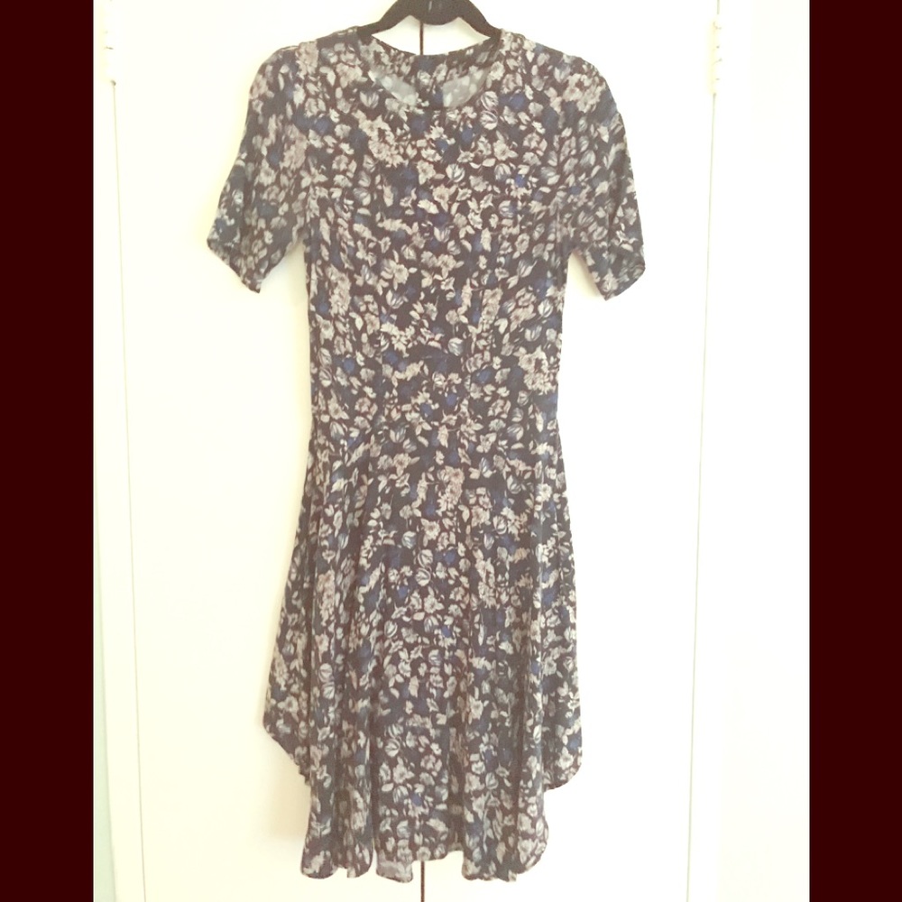 ⭐️4/$25 or 2/$15 Blue & Black Floral Dress